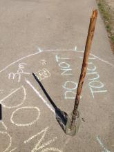 Stick in a bottle sundial